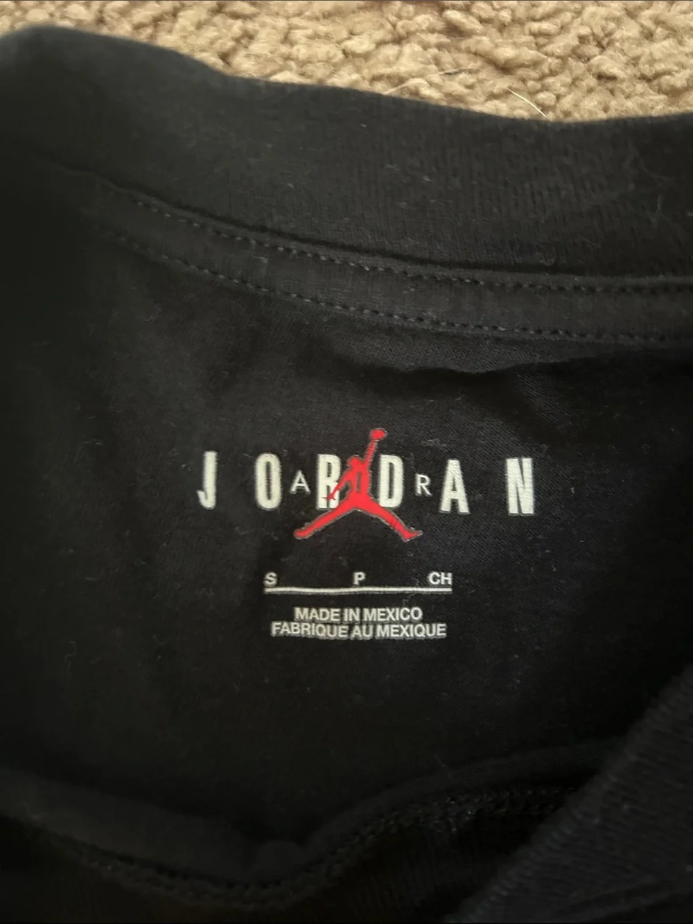 Jordan black tee